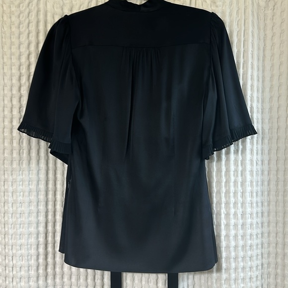 BCBG silk wrap blouse black - Picture 7 of 7